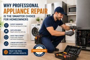 Read more about the article Why Professional Appliance Repair Is the Smarter Choice for Homeowners