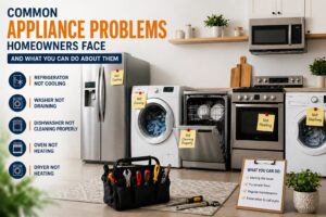 Read more about the article Common Appliance Problems Homeowners Face and What You Can Do About Them