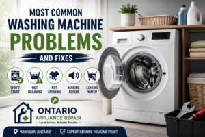 Read more about the article Most Common Washing Machine Problems and Fixes