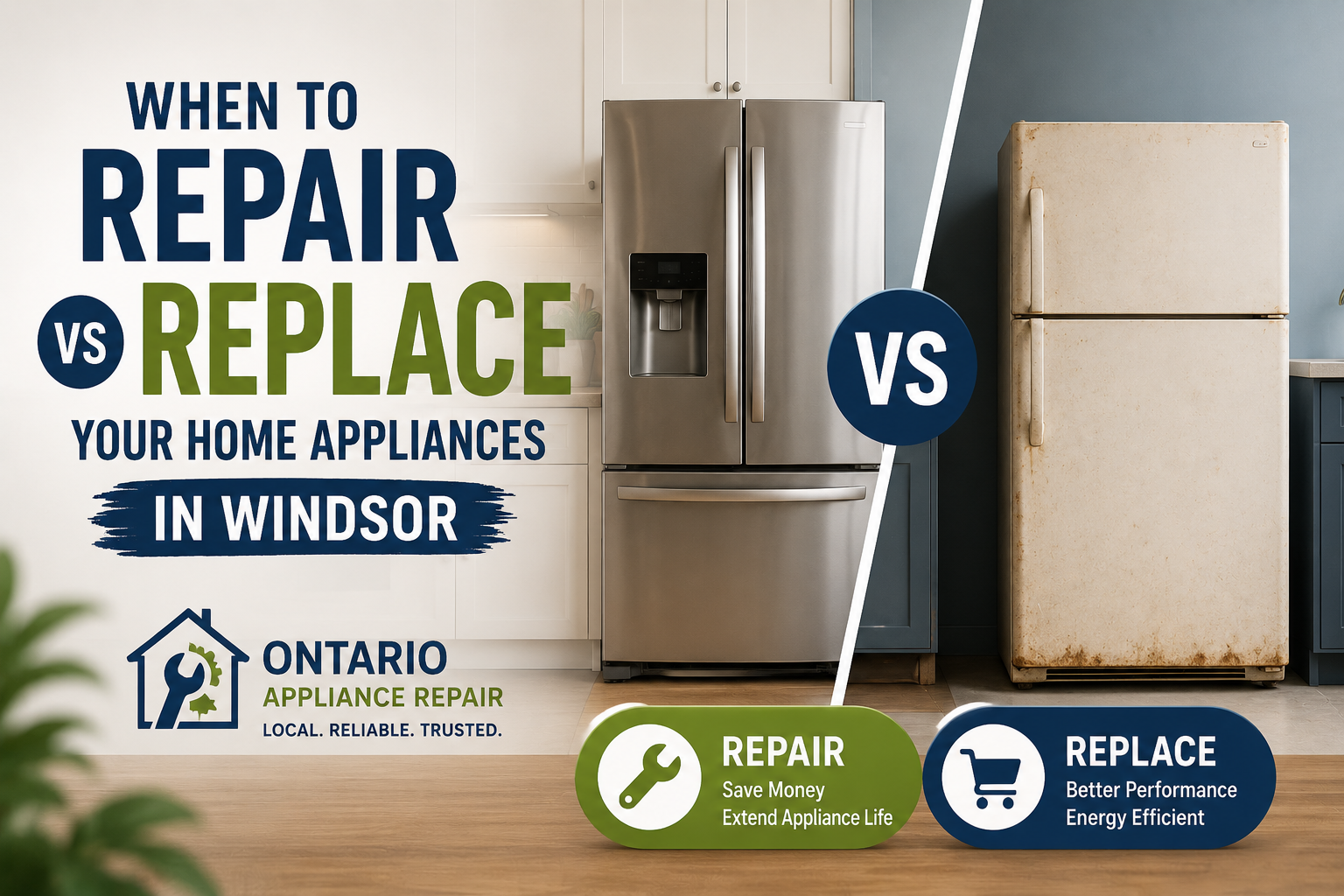Read more about the article When to Repair vs Replace Your Home Appliances in Windsor